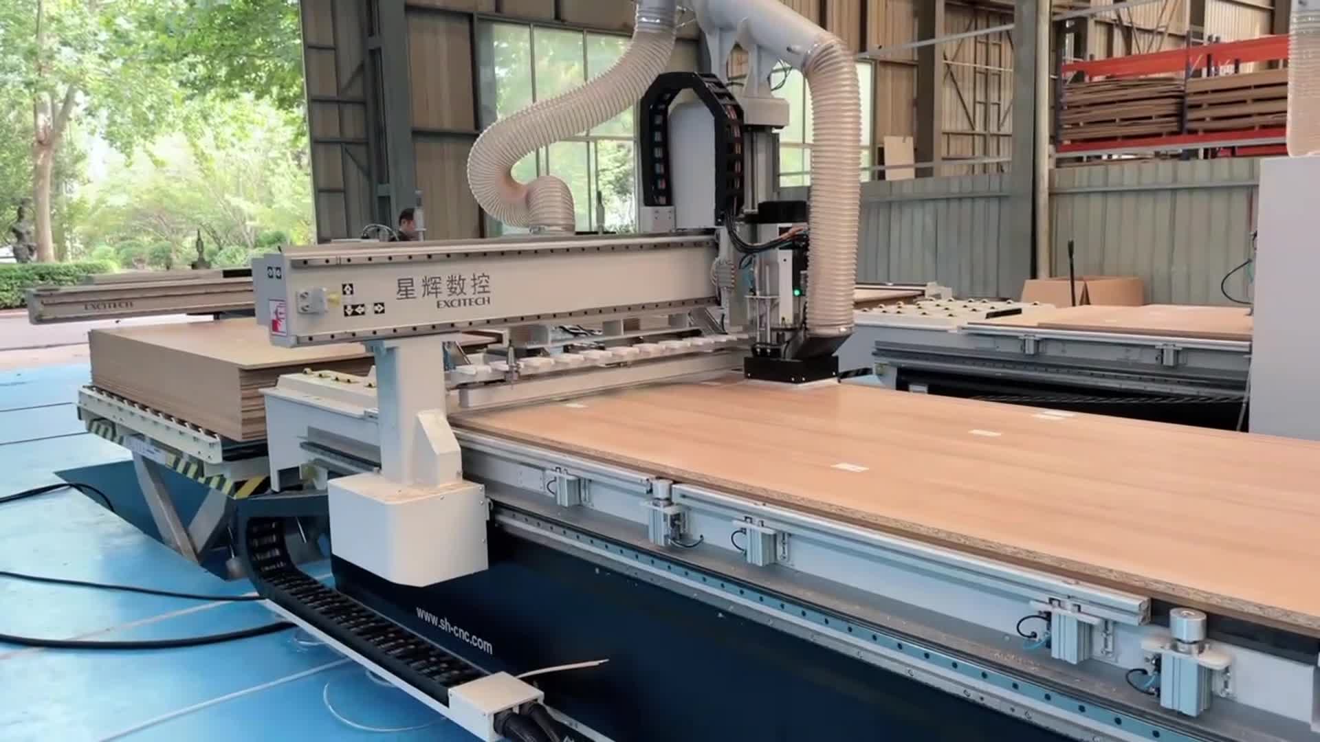 Izkusite obdelovalni center za rezanje brez prahu in zgradite svojo tovarno pohištva!